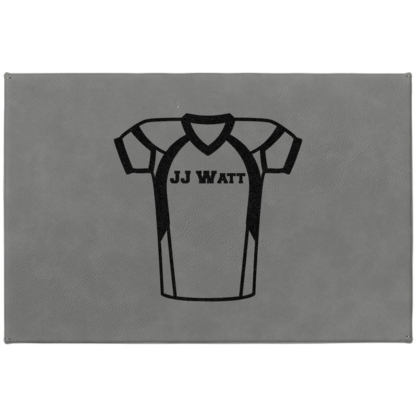 Football Jersey Large Engraved Gift Box with Leather Lid - Approval