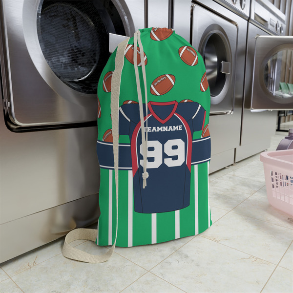 Football Jersey Large Laundry Bag - In Context