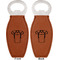 Football Jersey Leather Bar Bottle Opener - Front and Back
