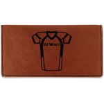 Football Jersey Leatherette Checkbook Holder (Personalized)