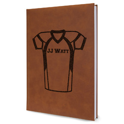 Football Jersey Leather Sketchbook - Large - Double Sided (Personalized)
