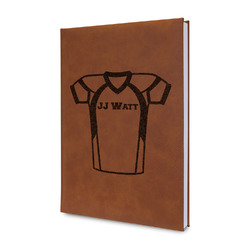 Football Jersey Leather Sketchbook - Small - Double Sided (Personalized)