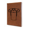 Football Jersey Leather Sketchbook - Small - Double Sided (Personalized)