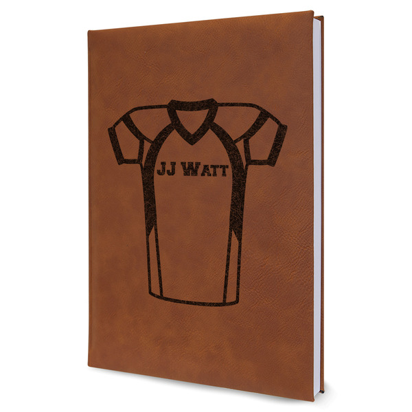 Custom Football Jersey Leatherette Journal - Large - Single Sided (Personalized)