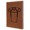 Football Jersey Leatherette Journal - Large - Single Sided - Angle View
