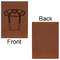 Football Jersey Leatherette Journal - Large - Single Sided - Front & Back View