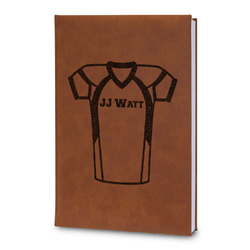 Football Jersey Leatherette Journal - Large - Double Sided (Personalized)