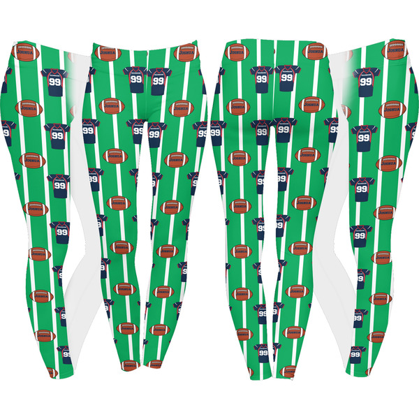 Football Jersey Leggings Turn Around - Apvl