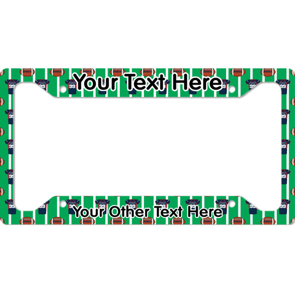 Custom Football Jersey License Plate Frame - Style A (Personalized)