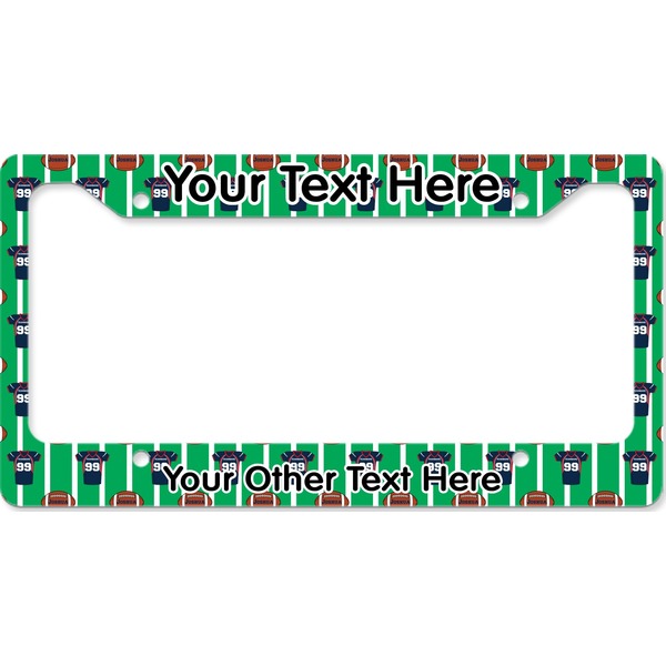 Custom Football Jersey License Plate Frame - Style B (Personalized)