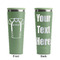 Football Jersey Light Green RTIC Everyday Tumbler - 28 oz. - Front and Back