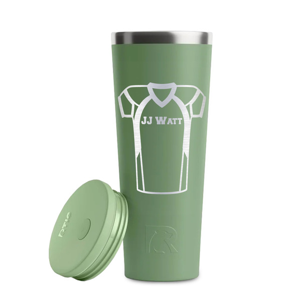 Football Jersey Light Green RTIC Everyday Tumbler - 28 oz. - Lid Off