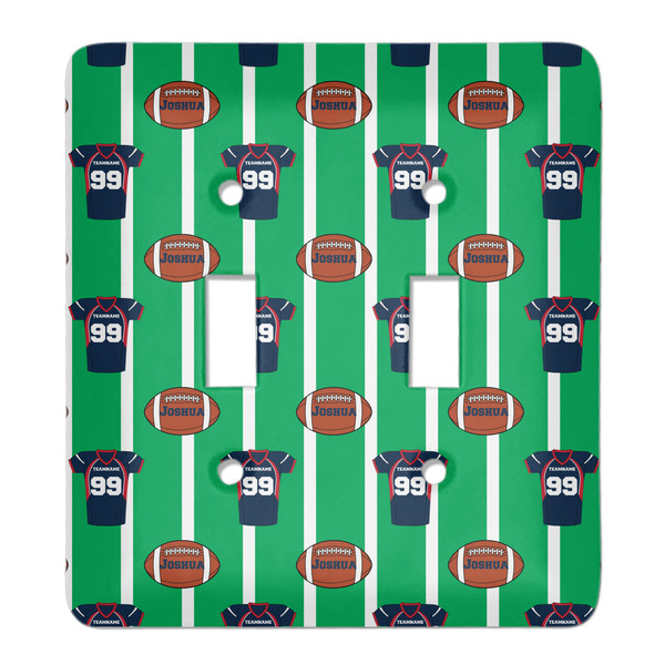Custom Football Jersey Light Switch Cover (2 Toggle Plate) (Personalized)