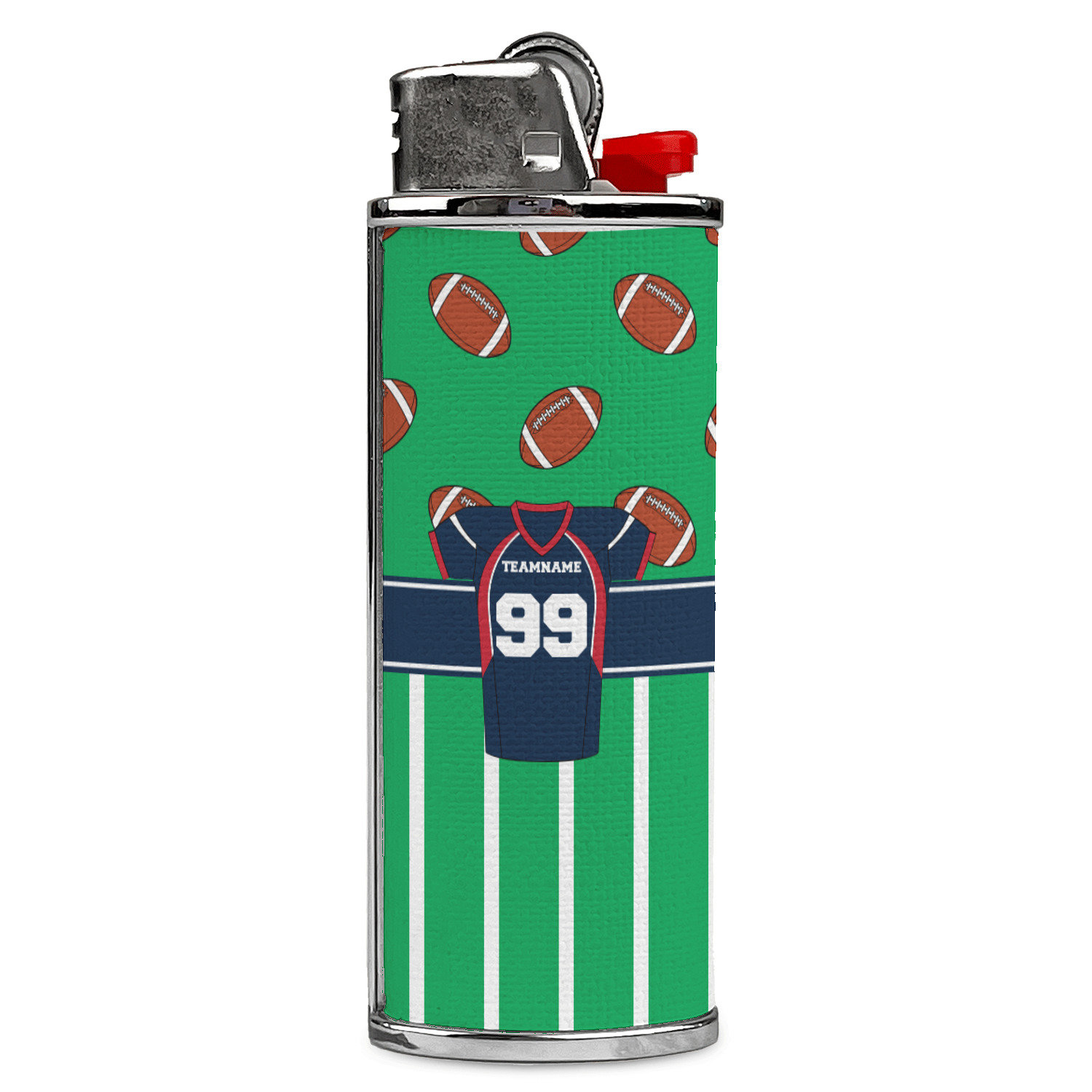 Football Jersey Design Custom Case for BIC Lighters