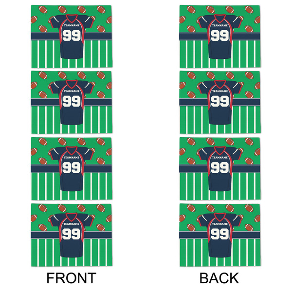 Football Jersey Linen Placemat - APPROVAL Set of 4 (double sided)