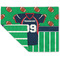 Football Jersey Double-Sided Linen Placemat - Single w/ Name and Number