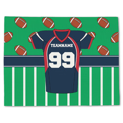 Football Jersey Single-Sided Linen Placemat - Single w/ Name and Number
