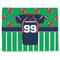 Football Jersey Single-Sided Linen Placemat - Single w/ Name and Number