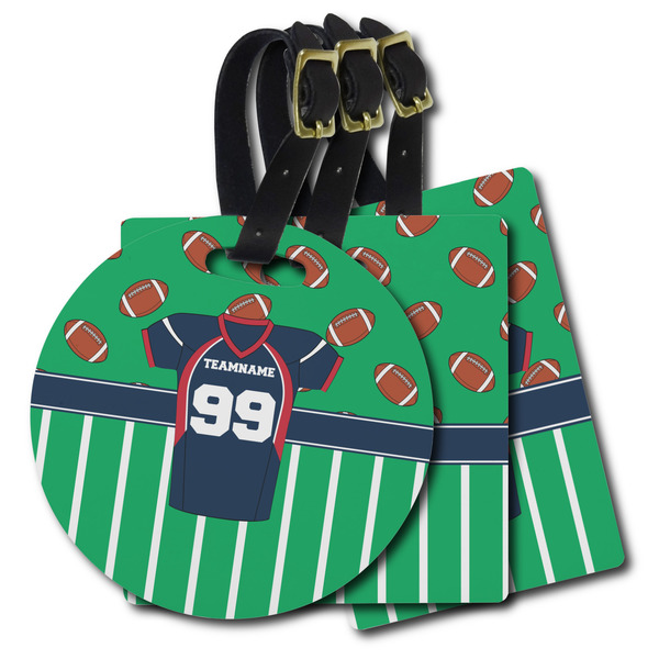 Custom Football Jersey Plastic Luggage Tag (Personalized)