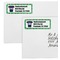 Football Jersey Mailing Labels - Double Stack Close Up