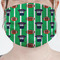 Football Jersey Mask - Pleated (new) Front View on Girl