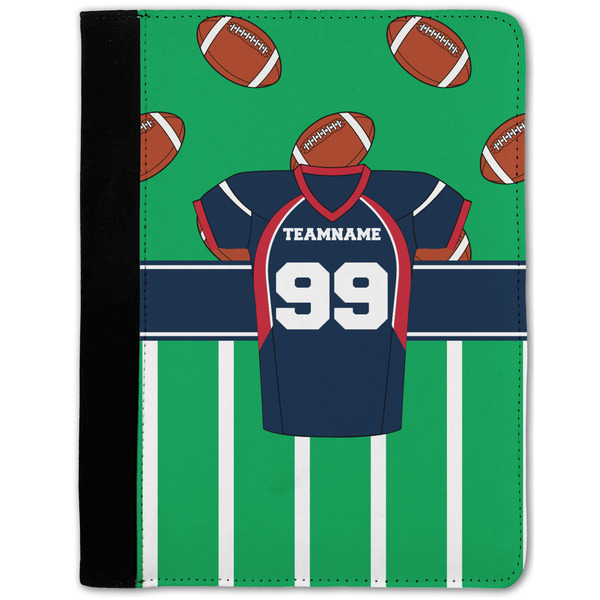 Custom Football Jersey Notebook Padfolio w/ Name and Number