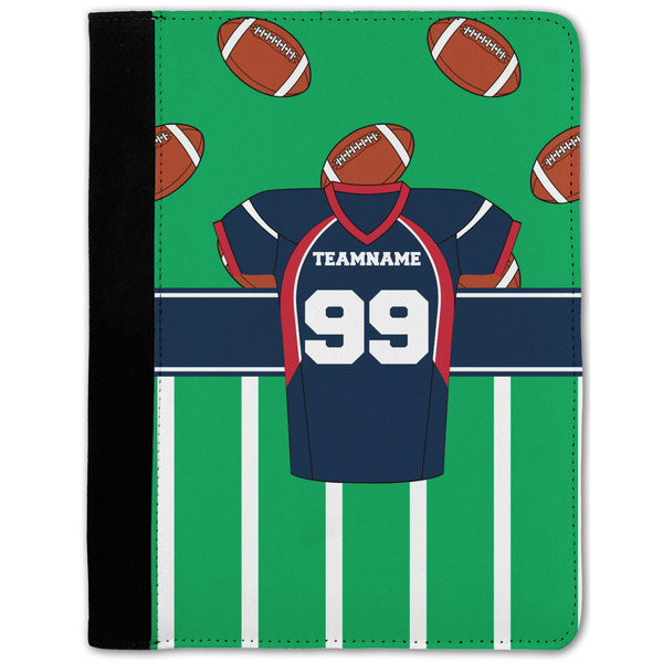 Custom Football Jersey Notebook Padfolio - Medium w/ Name and Number