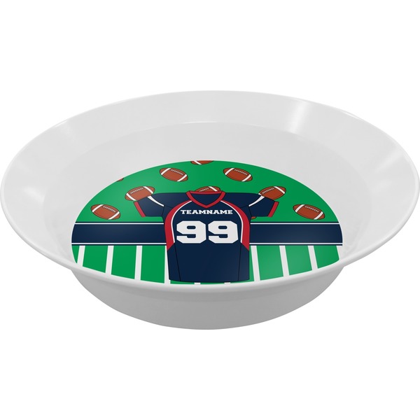 Custom Football Jersey Melamine Bowl (Personalized)