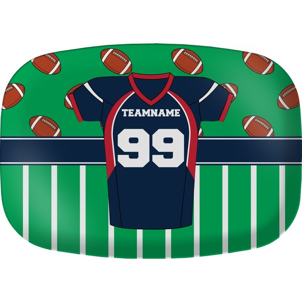 Custom Football Jersey Melamine Platter (Personalized)