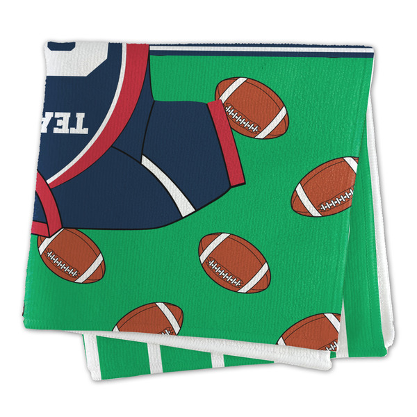 Football Jersey Microfiber Dish Rag - FOLDED (square)