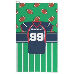 Football Jersey Microfiber Golf Towel - Large (Personalized)