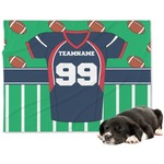 Football Jersey Dog Blanket - Large (Personalized)