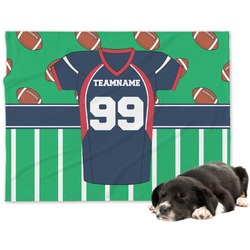 Football Jersey Dog Blanket (Personalized)