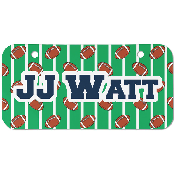 Custom Football Jersey Mini/Bicycle License Plate (2 Holes) (Personalized)