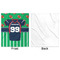 Football Jersey Minky Blanket - 50"x60" - Single Sided - Front & Back