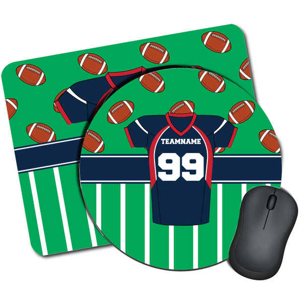 Custom Football Jersey Mouse Pad (Personalized)