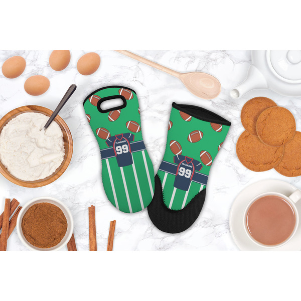 Football Jersey Neoprene Oven Mitt - Lifestyle Image