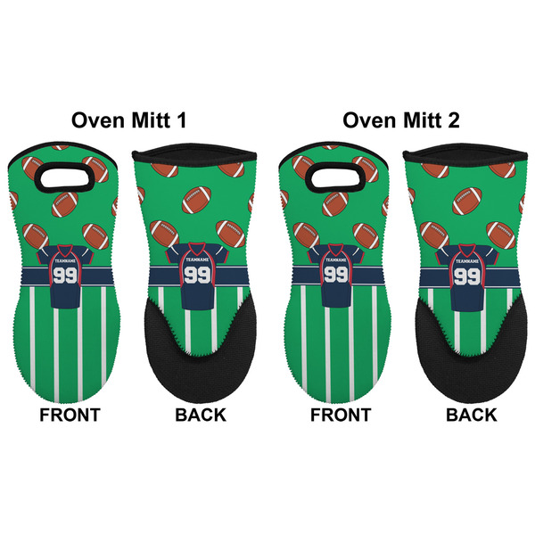 Football Jersey Neoprene Oven Mitt - Set of 2 - Approval