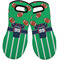 Football Jersey Neoprene Oven Mitts - Set of 2 w/ Name and Number