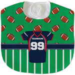 Football Jersey Velour Baby Bib w/ Name and Number
