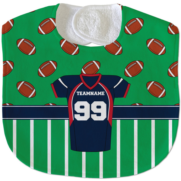 Football Jersey New Baby Bib - Closed and Folded