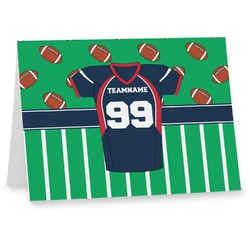 Football Jersey Note cards (Personalized)