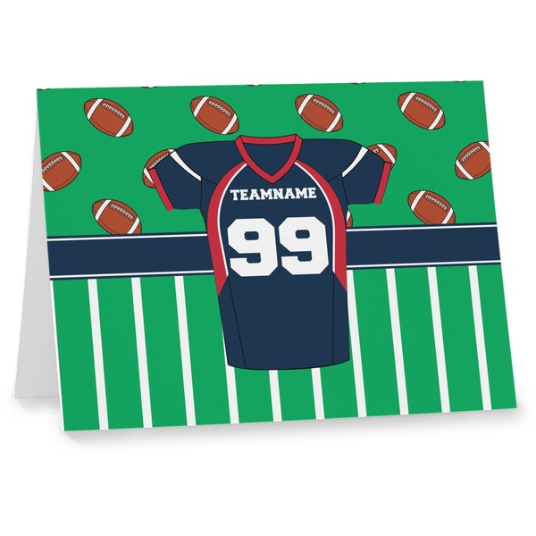 Custom Football Jersey Note cards (Personalized)
