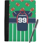 Football Jersey Notebook Padfolio - Large w/ Name and Number