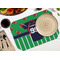Football Jersey Octagon Placemat - Single front (LIFESTYLE) Flatlay