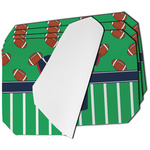 Football Jersey Dining Table Mat - Octagon - Set of 4 (Single-Sided) w/ Name and Number