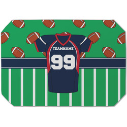 Football Jersey Dining Table Mat - Octagon (Single-Sided) w/ Name and Number