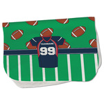 Football Jersey Burp Cloth - Fleece w/ Name and Number
