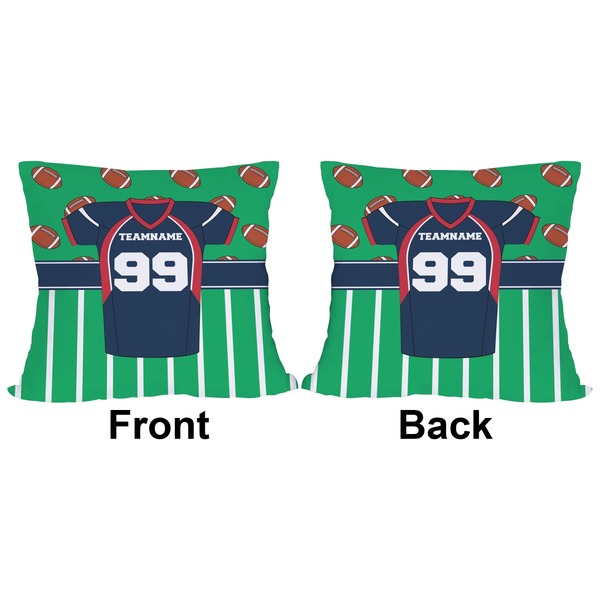 Football Jersey Outdoor Pillow - 18x18