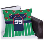 Football Jersey Outdoor Pillow - 18" (Personalized)